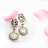 Primrose-gold retro statement gold earrings - My Roial Ears LTD