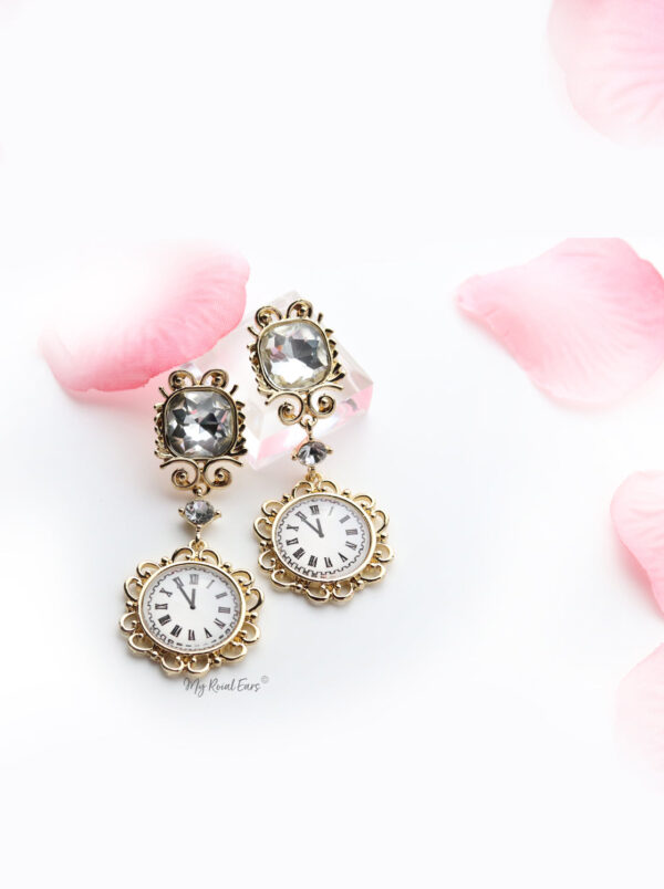 Primrose-gold retro statement gold earrings - My Roial Ears LTD