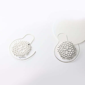 Danae Silver- round spiral plant inspired earrings - My Roial Ears LTD