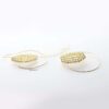 Danae- gold plated round spiral plant inspired earrings - My Roial Ears LTD