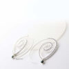 Europa Silver-tribal brass, spiral drop earrings - My Roial Ears LTD