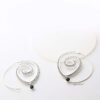Europa Silver-tribal brass, spiral drop earrings - My Roial Ears LTD