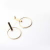 Selene- gold plated big circle hoop earrings - My Roial Ears LTD