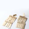 Hippolyta- gold plated tassel statement metal drop earrings - My Roial Ears LTD