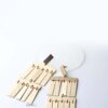 Hippolyta- gold plated tassel statement metal drop earrings - My Roial Ears LTD