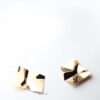 Andromeda- gold plated geometric statement stud earrings - My Roial Ears LTD