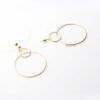 Penelope- gold plated thin hoops earrings - My Roial Ears LTD