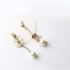 Pistis- cute gold pearl drop earrings - My Roial Ears LTD