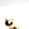 ATHENA- gold plated spiral copper shape statement stud earrings - Image 3