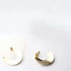 Bia- gold plated half mood statement stud earrings - My Roial Ears LTD