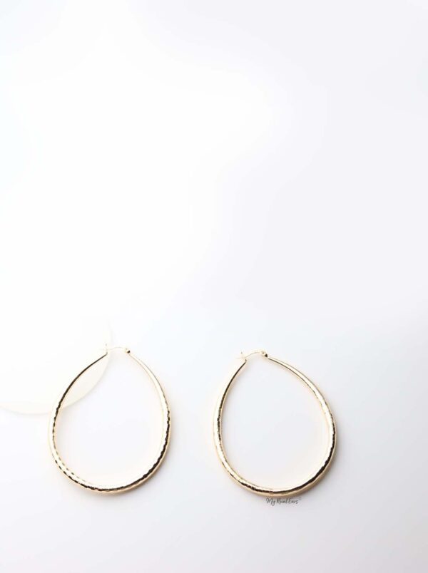 Hebe- gold plated traditional u hoop earrings - My Roial Ears LTD