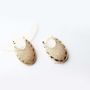 Hygea- gold plated classic oval shaped earrings - My Roial Ears LTD