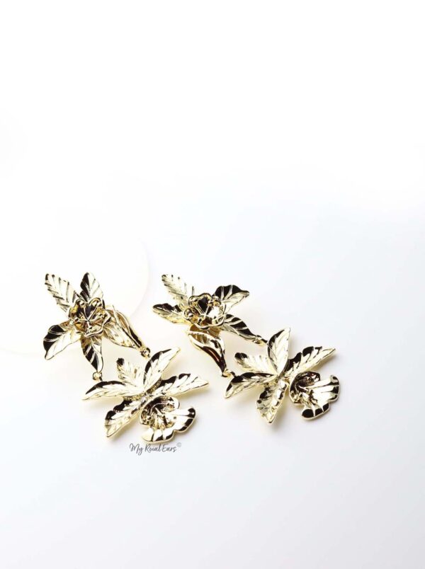 Anthurium- tropical flower statement earrings - My Roial Ears LTD