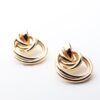Bartlett-interlock statement stud design gold earrings - My Roial Ears LTD