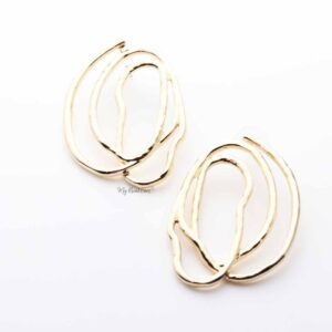 Carissa- impressive abstract statement stud design earrings - My Roial Ears LTD