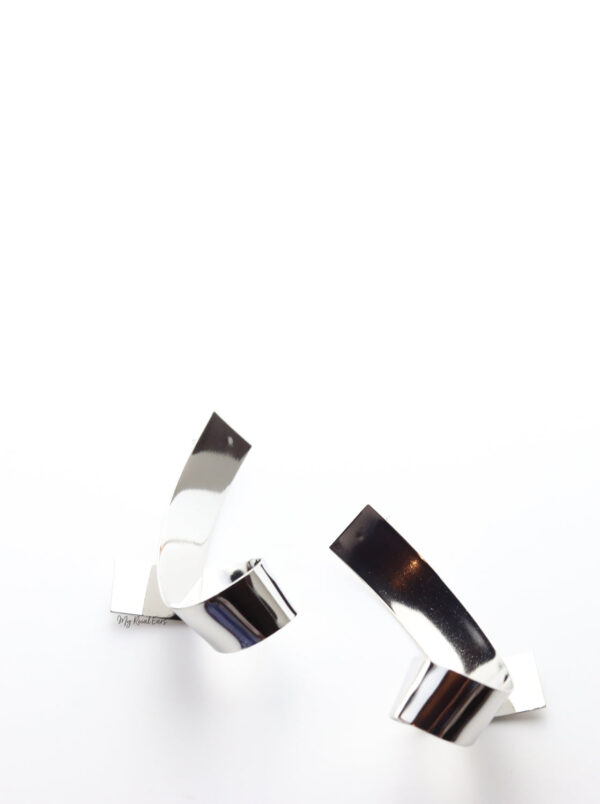 Despina Silver- impressive abstract gold earrings - Image 3