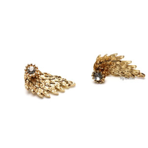 Drea Gold - two in one wing stud earrings