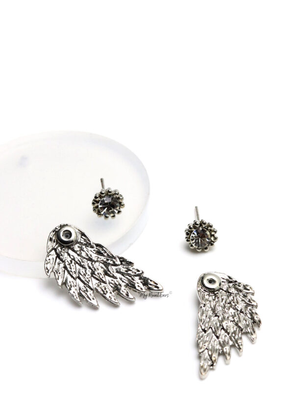 Drea- two in one wing stud earrings - Image 3