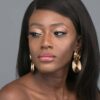 Astraea- gold plated spiral double circle hoop earrings - My Roial Ears LTD
