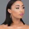 Danae- gold plated round spiral plant inspired earrings - My Roial Ears LTD