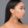 Cassandra H- gold plated snake shaped crystal drop earrings - My Roial Ears LTD