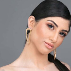 Antheia- gold chandelier tassel statement stud earrings - My Roial Ears LTD
