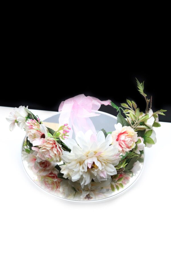 Queen Faith- a floral arrangement crown - My Roial Ears LTD