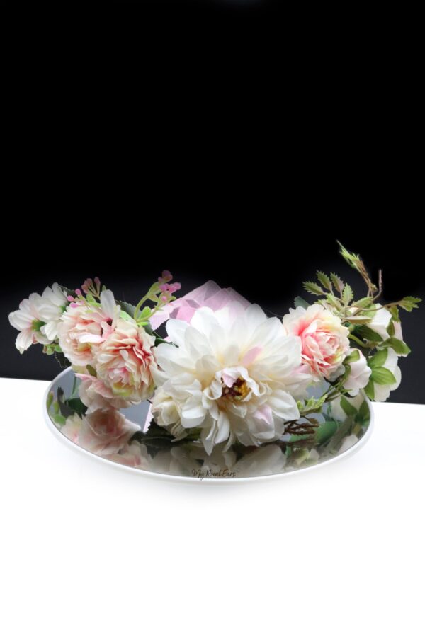 Queen Faith- a floral arrangement crown - My Roial Ears LTD