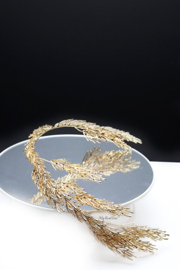 Queen Benazir-golden greek inspired headpiece - My Roial Ears LTD