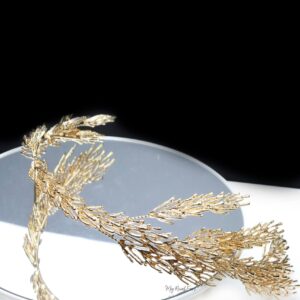 Queen Benazir-golden greek inspired headpiece - My Roial Ears LTD