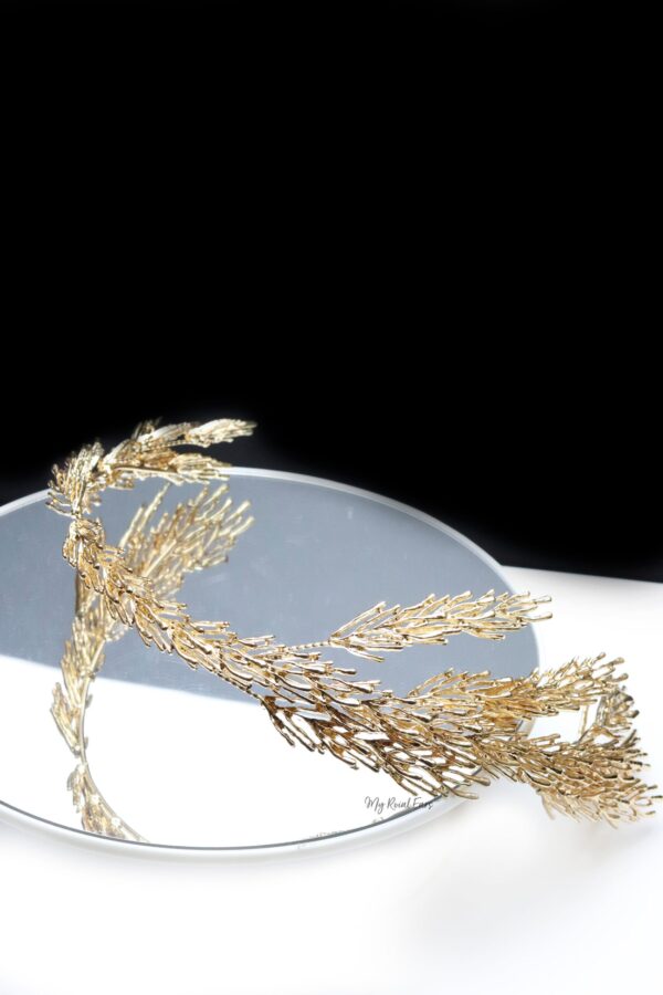 Queen Benazir-golden greek inspired headpiece - My Roial Ears LTD
