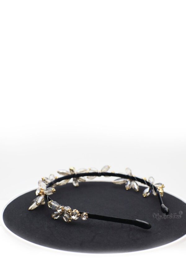 Queen Didrika- striking transparent geometry stone headband - My Roial Ears LTD
