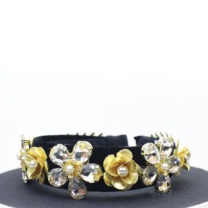 Queen Cayla- golden floral metal headband - My Roial Ears LTD