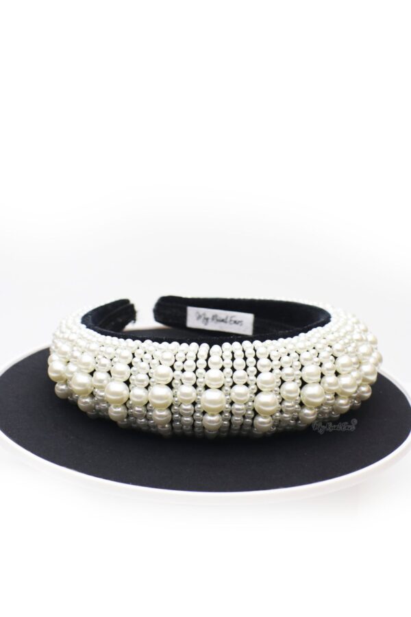 Queen Fabiola- pearl embellished headband - My Roial Ears LTD
