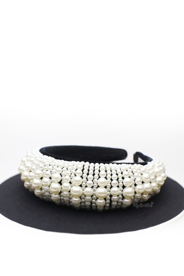 Queen Fabiola- pearl embellished headband - My Roial Ears LTD