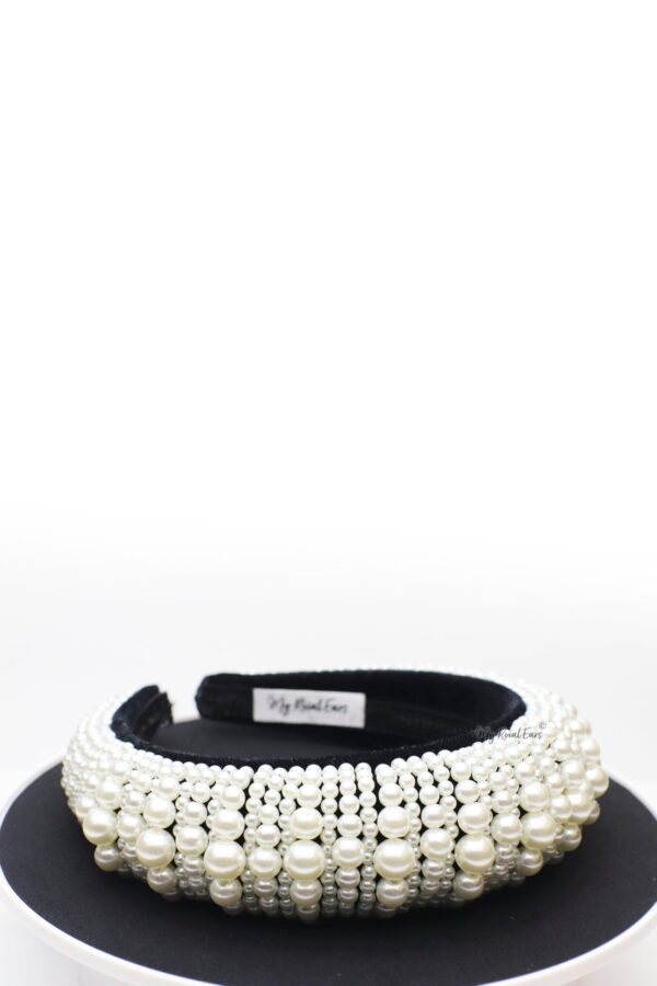 Queen Fabiola- pearl embellished headband - My Roial Ears LTD