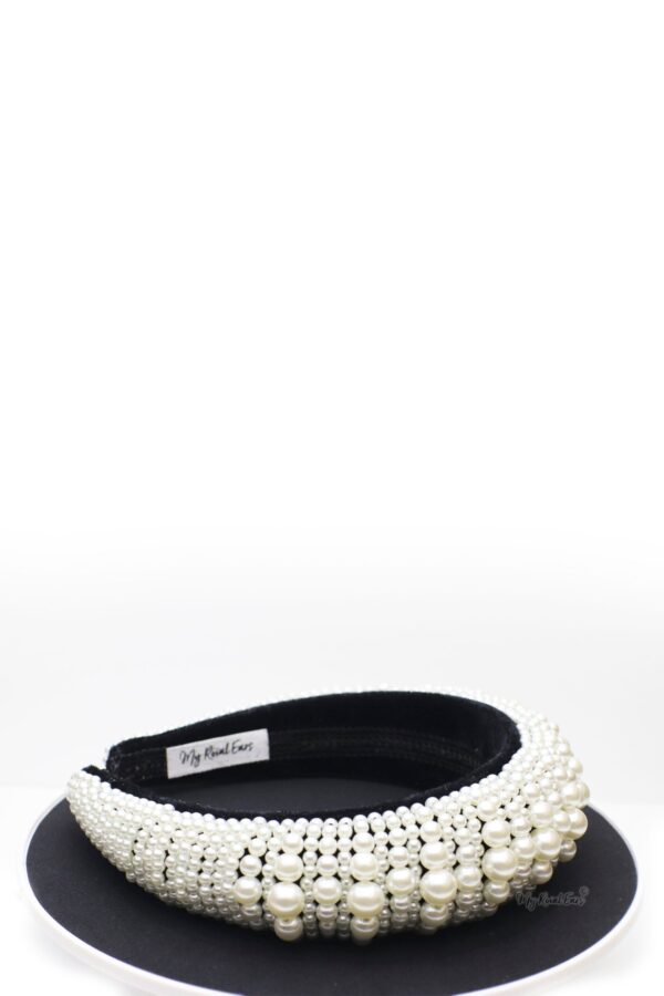 Queen Fabiola- pearl embellished headband - My Roial Ears LTD