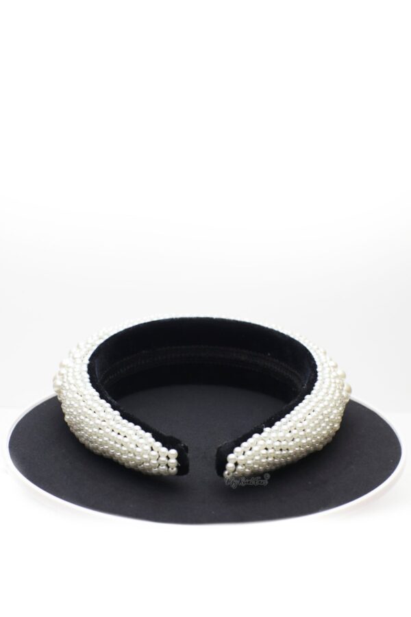 Queen Fabiola- pearl embellished headband - My Roial Ears LTD