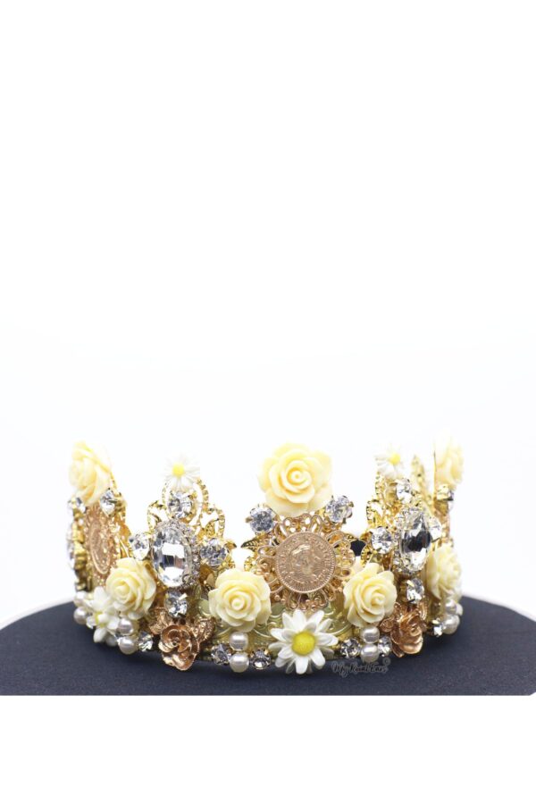 Queen Gloria- golden detailed runway headband - My Roial Ears LTD