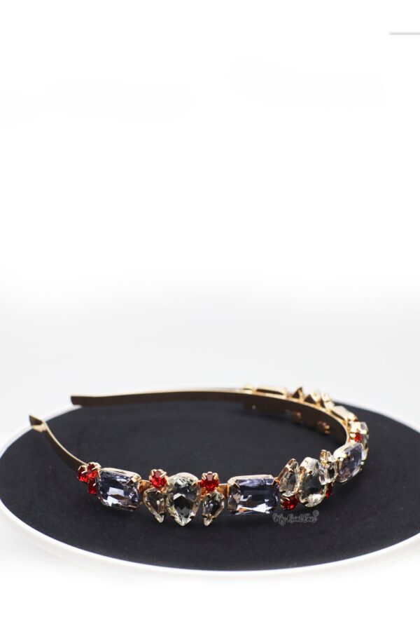 Queen Faustine Purple-gorgeous crystal stone headband - My Roial Ears LTD