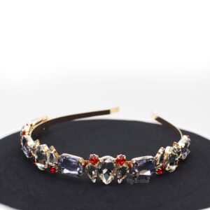 Queen Faustine Purple-gorgeous crystal stone headband - My Roial Ears LTD