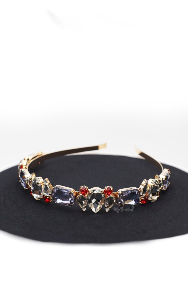 Queen Faustine Purple-gorgeous crystal stone headband - My Roial Ears LTD