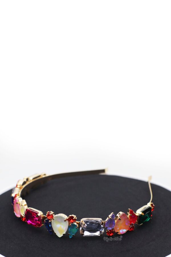 Queen Faustine Purple-gorgeous crystal stone headband - My Roial Ears LTD