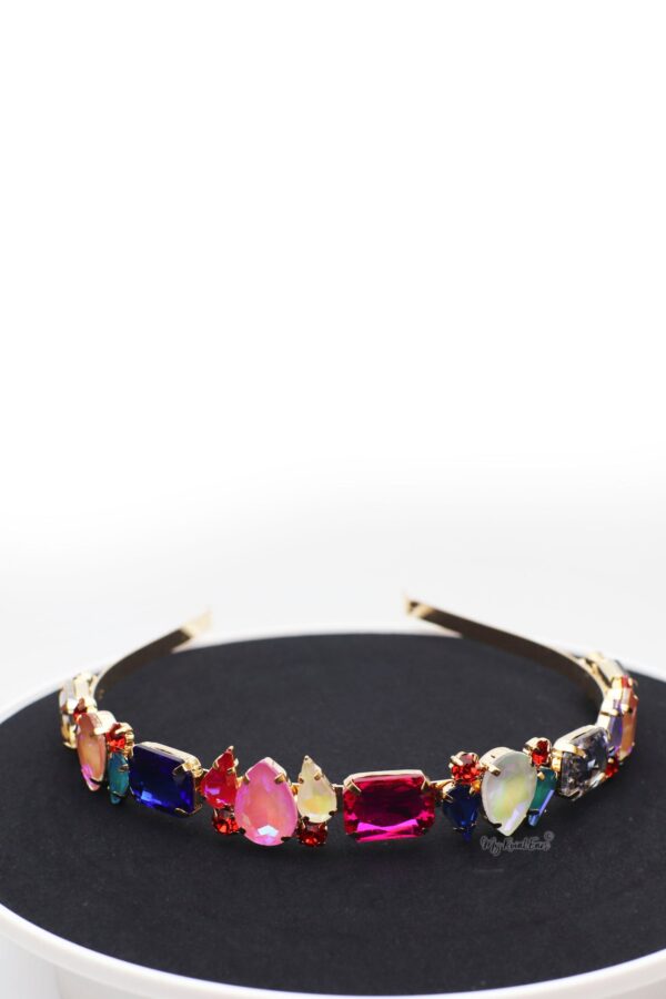 Queen Faustine Multi-gorgeous crystal stone headband - My Roial Ears LTD