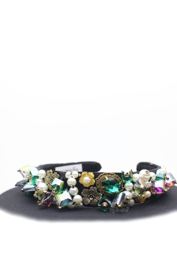 Queen Gladys- impressive baroque beaded headband - My Roial Ears LTD