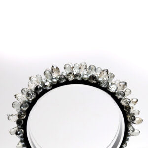 Queen Farica- clear water drop inspired headband