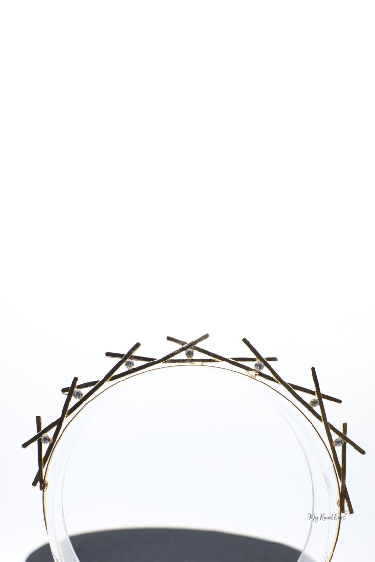 Queen Jacobina- geomatic golden modest headband - My Roial Ears LTD