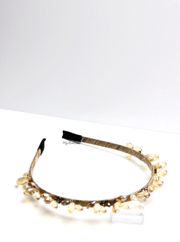 Queen Nash Gold- crystal stone headband - Image 2