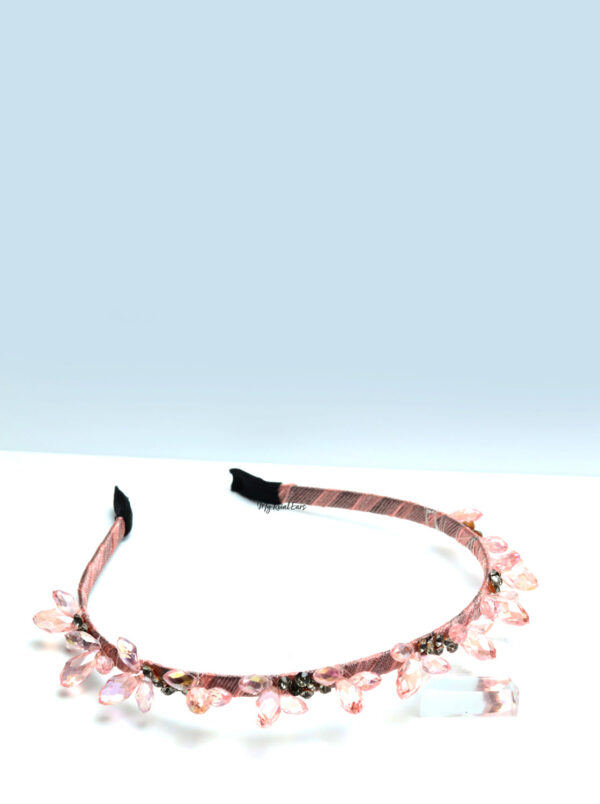 Queen Nash Pink- crystal stone headband - Image 3