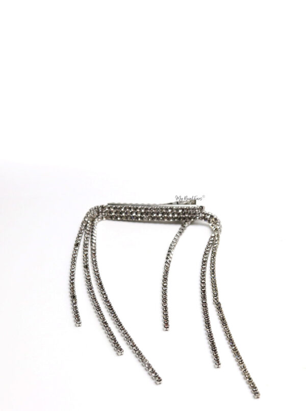 Queen Reina-- crystal drop hair brooch - Image 5